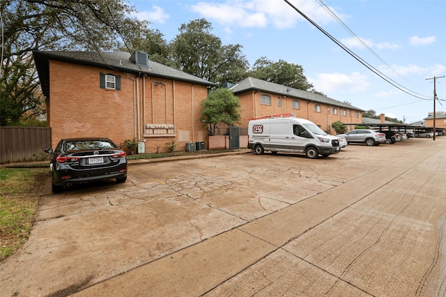 view of vehicle parking