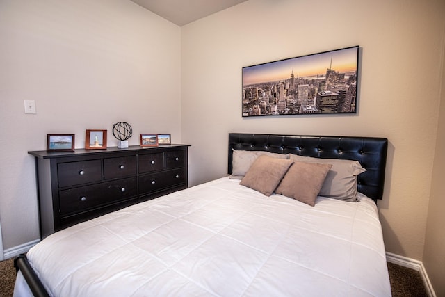 bedroom with carpet floors