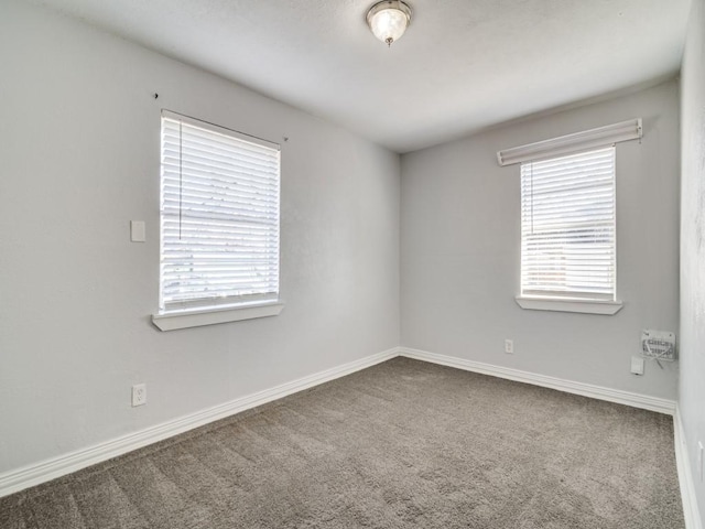 view of carpeted empty room