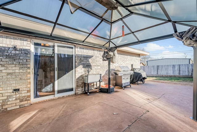 view of patio / terrace with grilling area