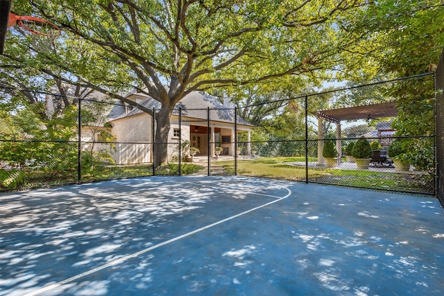 view of basketball court