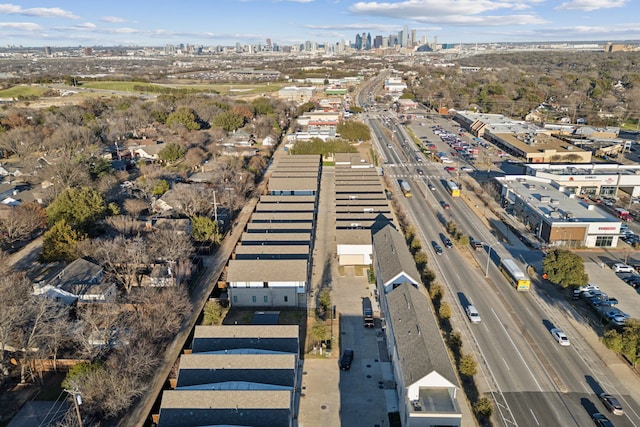 bird's eye view featuring a city view