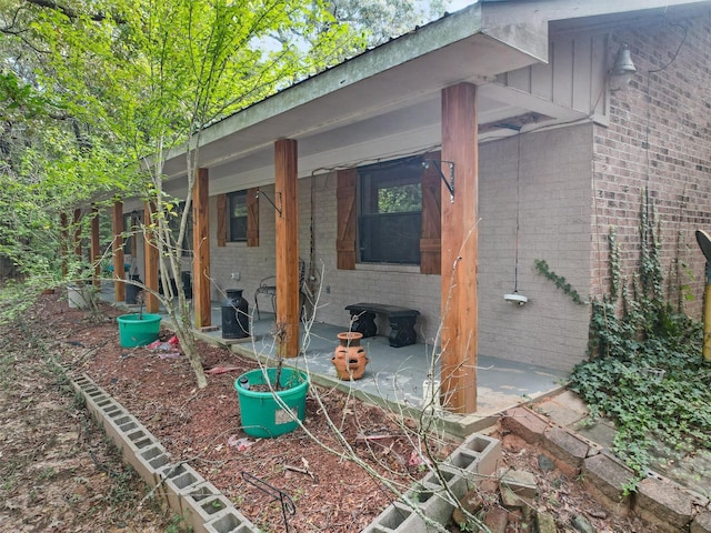 exterior space with a patio