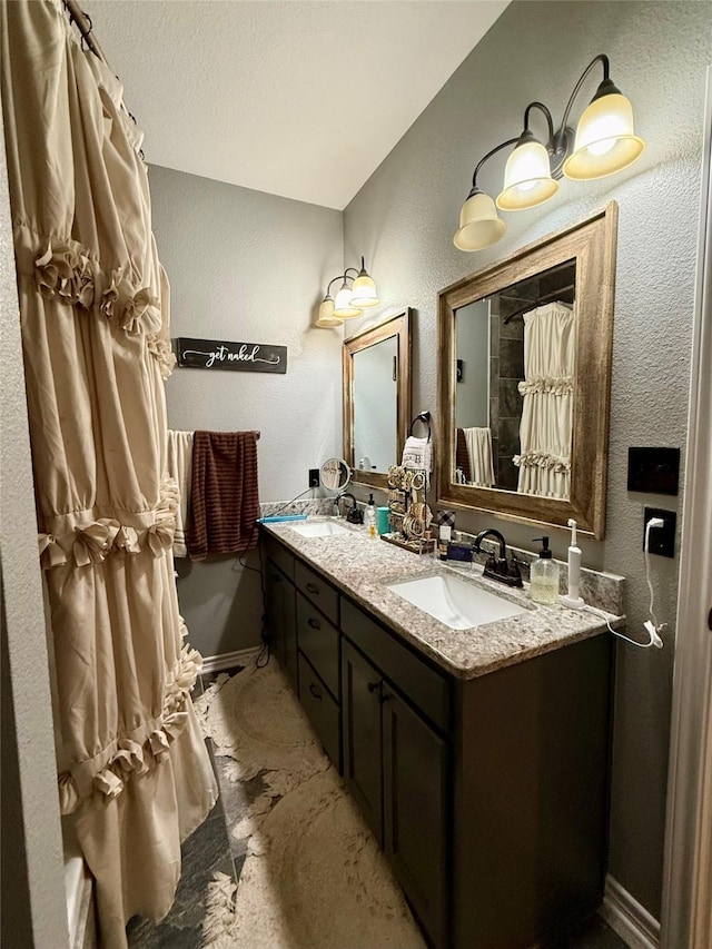 bathroom with vanity