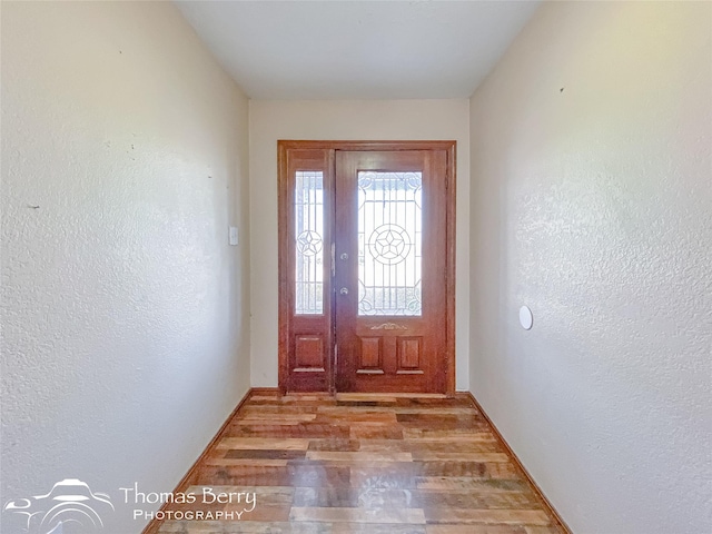 entryway featuring light hardwood / wood-style flooring