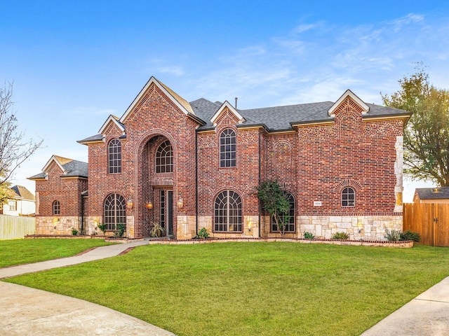 view of front of house featuring a front yard