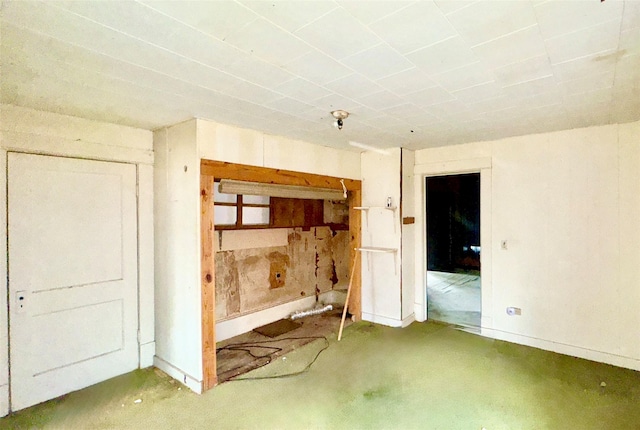 empty room with concrete floors