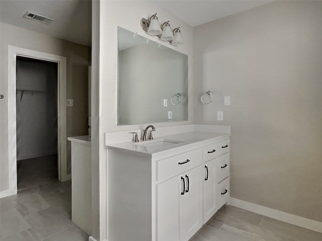 bathroom with vanity