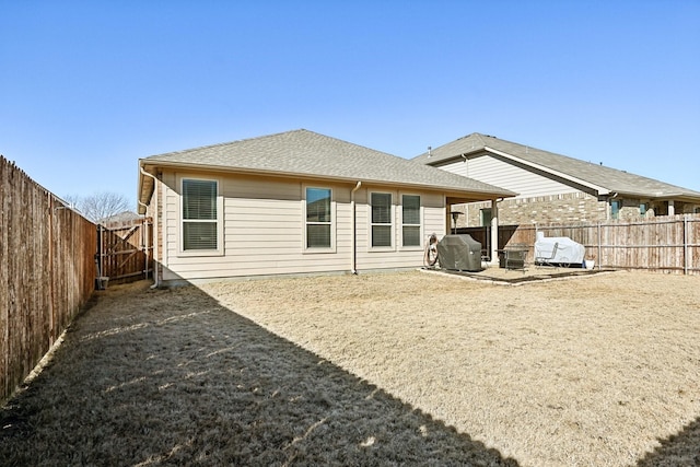 rear view of house with a patio area