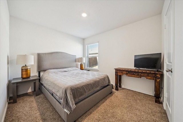 bedroom featuring carpet flooring