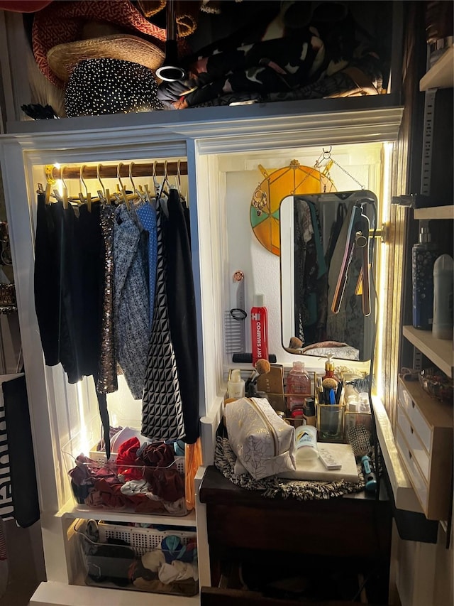 view of closet