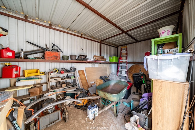 view of storage room