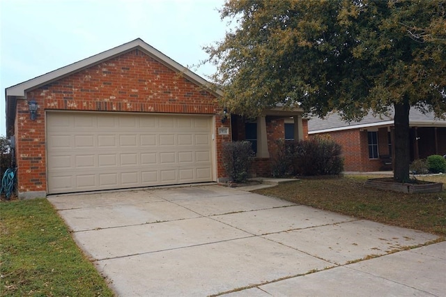 view of front facade featuring a garage