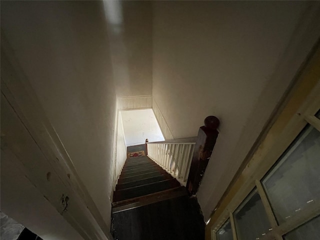 view of stairway
