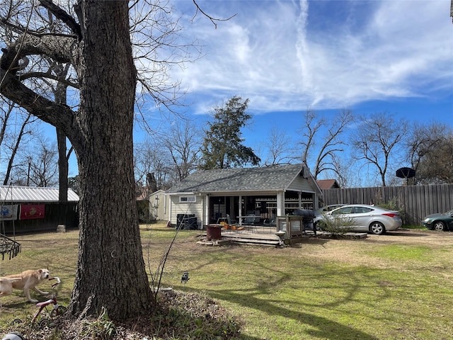 exterior space with covered porch