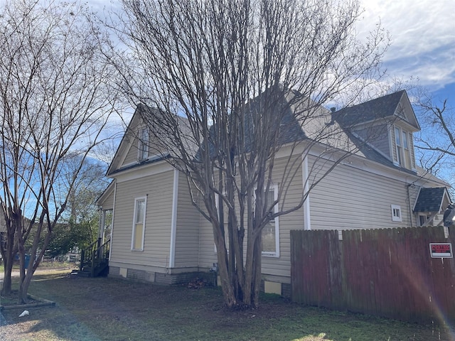 view of side of property