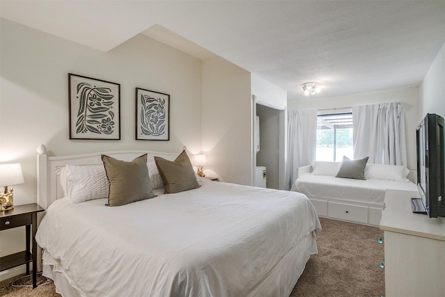 bedroom with carpet floors