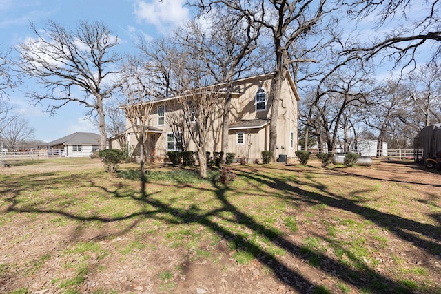 exterior space with a lawn