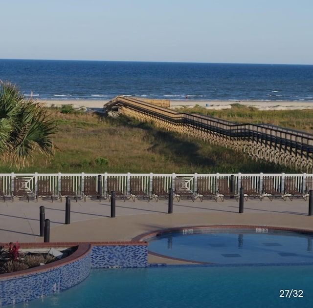 view of water feature