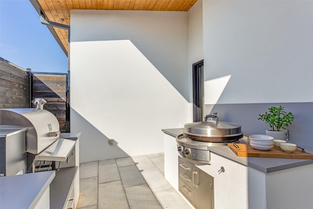 view of patio / terrace with area for grilling and grilling area