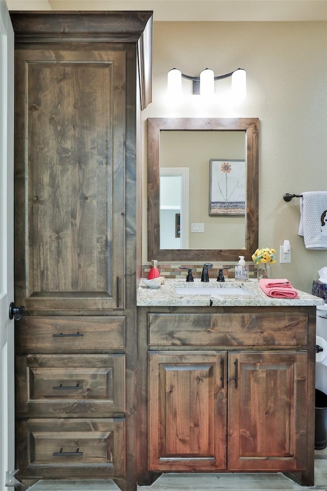 bathroom featuring vanity