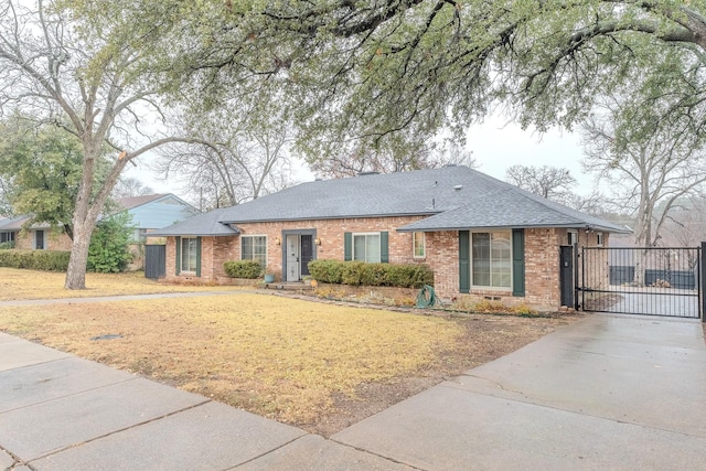 view of ranch-style house