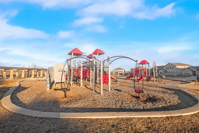 view of jungle gym