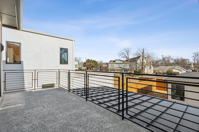 view of patio / terrace with a balcony