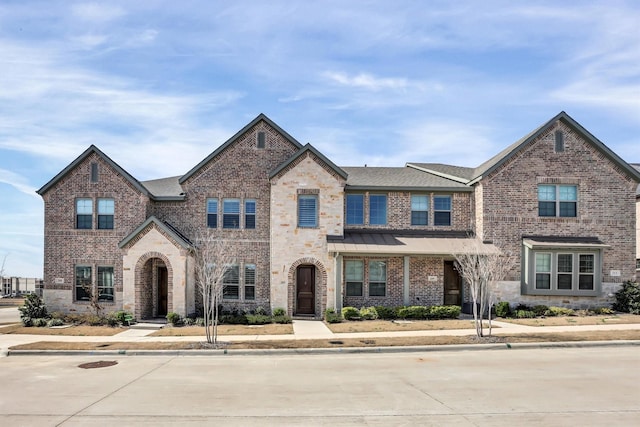 multi unit property with brick siding