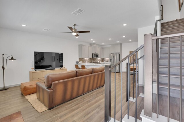 corridor featuring dark hardwood / wood-style floors