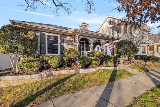 view of front of property