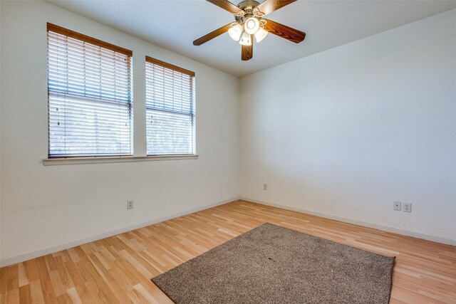 2002 Moser Ave, Dallas, TX 75206 - spare room featuring wood-type flooring and ceiling fan