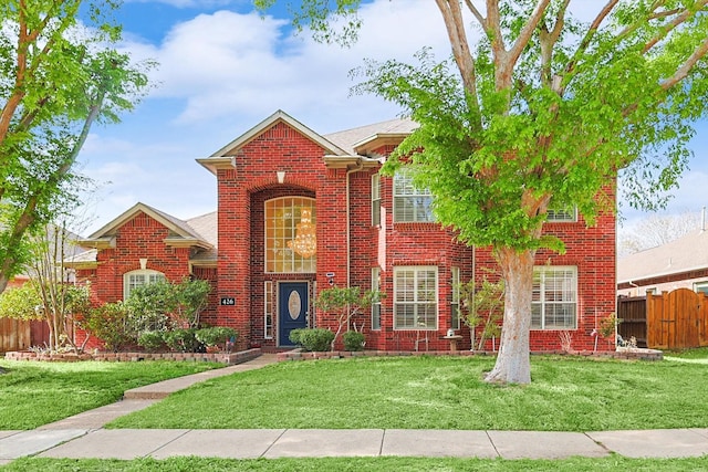 view of front of house featuring a front yard