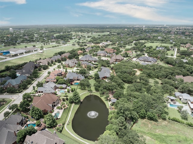 6900 Sir Spencer Ct, Colleyville, TX 76034 - aerial view of property and surrounding area featuring nearby suburban area and a large body of water