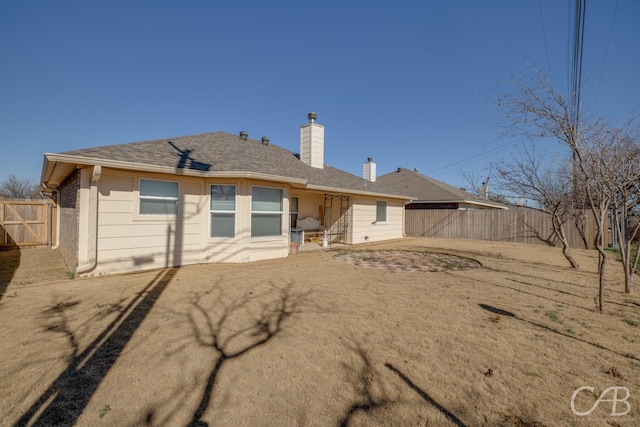 view of back of property