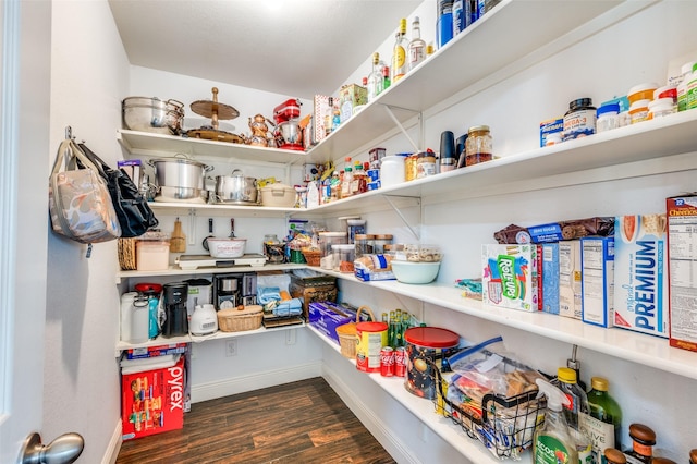 view of pantry