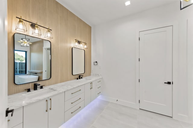 bathroom with vanity