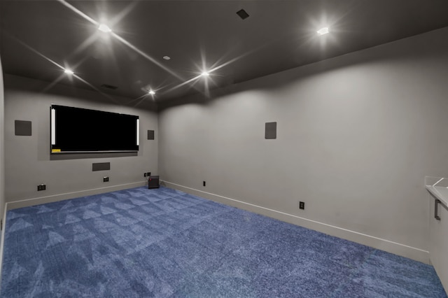 cinema with carpet flooring