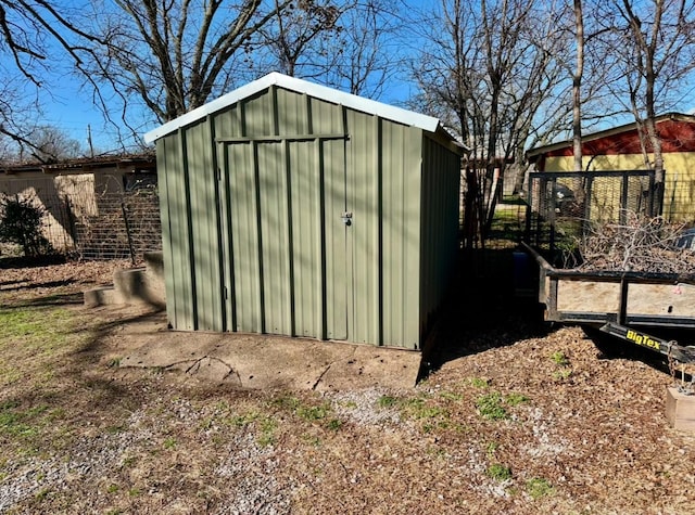 view of outdoor structure