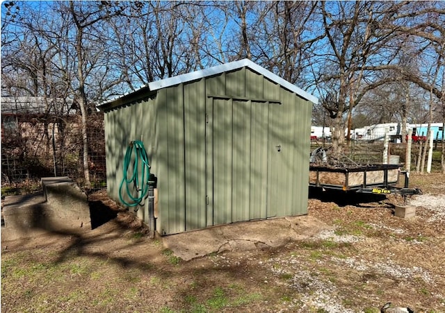 view of outdoor structure