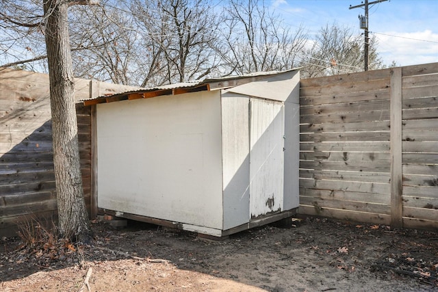 view of outdoor structure