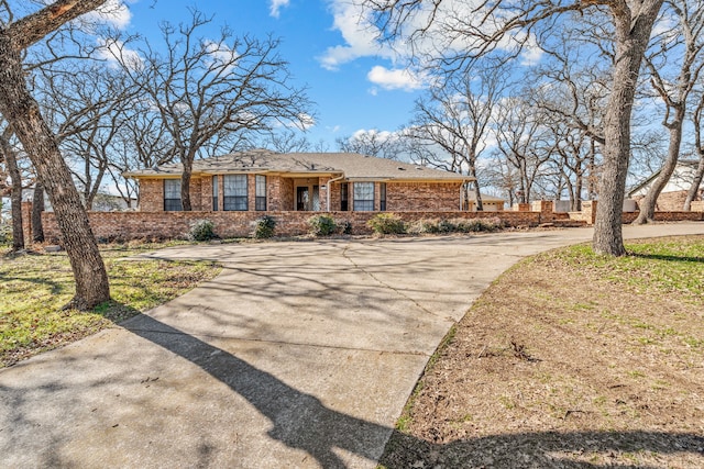 view of ranch-style house