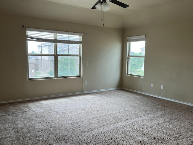 14125 Rabbit Brush Ln, Fort Worth, TX 76052 - unfurnished room featuring carpet, plenty of natural light, and ceiling fan
