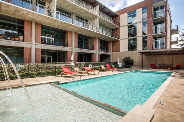 deck featuring outdoor lounge area