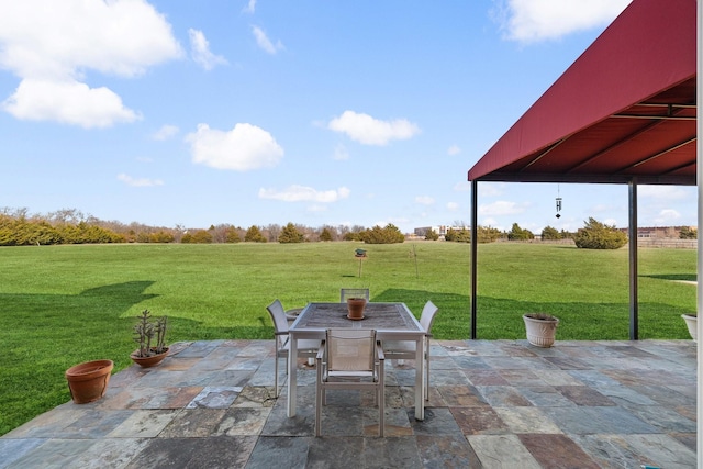 view of patio with a gazebo