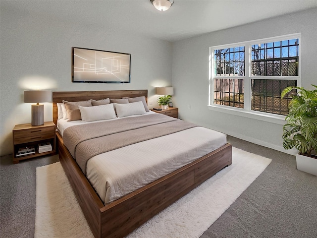 bedroom featuring carpet flooring