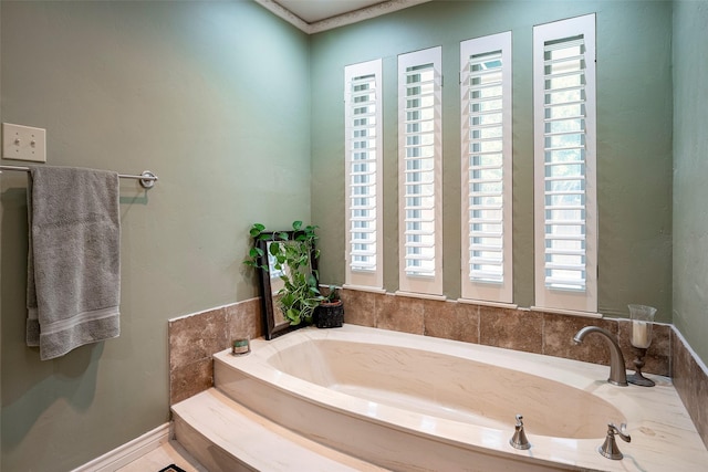 bathroom featuring a bathtub