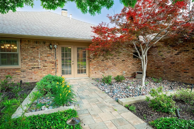 view of patio / terrace featuring french doors