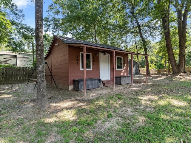 view of outbuilding