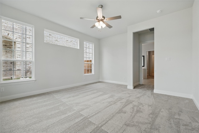 1804 Night Owl Way, Mesquite, TX 75181 - unfurnished room featuring baseboards, visible vents, ceiling fan, and carpet